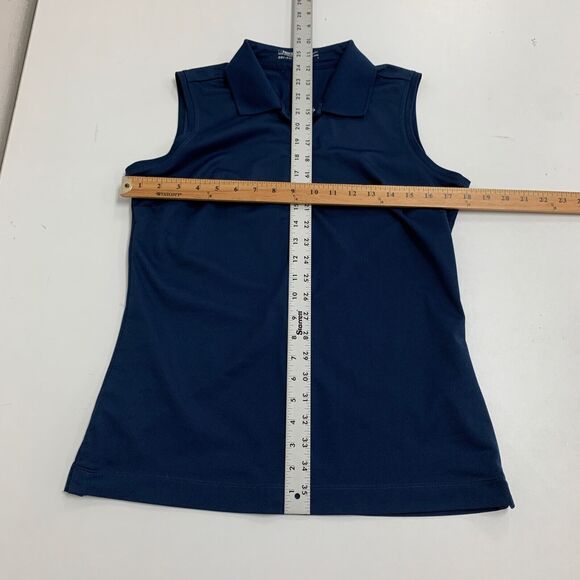 Nike Golf Shirt Women M Medium Dri Fit Sleeveless Performance 1/4 Button Polo - Picture 7 of 12